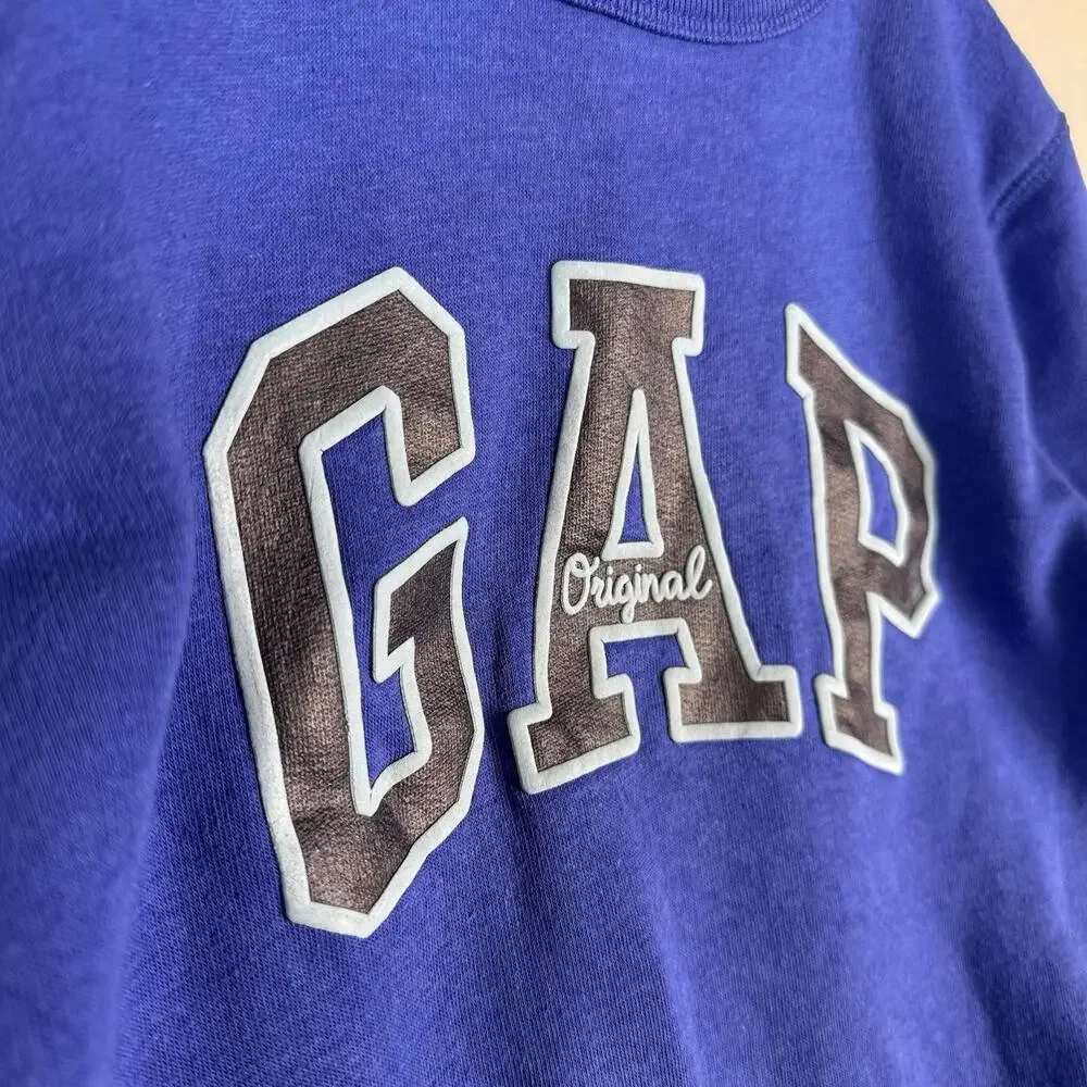 Gap Kids Blue‎ Size S 6-7 Sweatshirt With logo Spellout